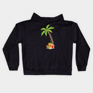 Christmas Palm Tree Coconut Kids Hoodie